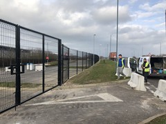 Fencing at a well known Local Business